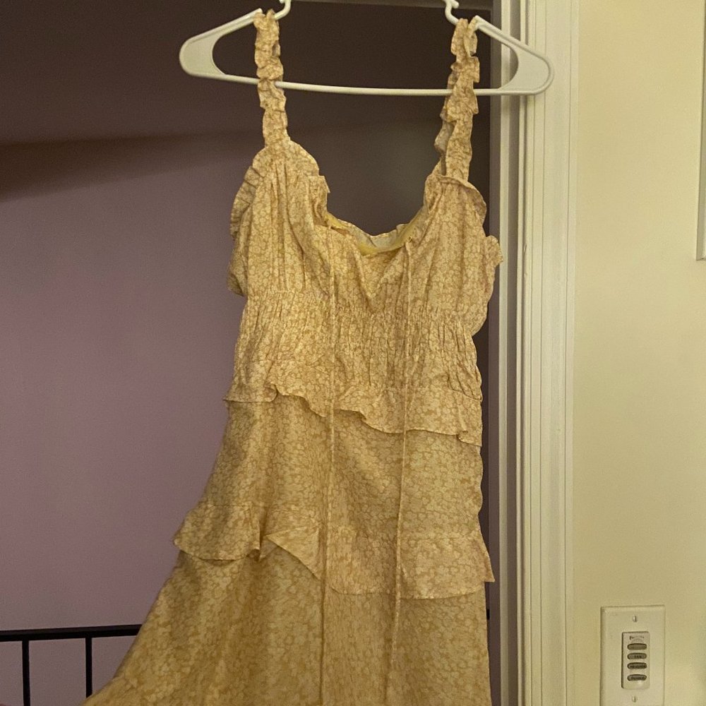 Yellow Summer Mini Dress